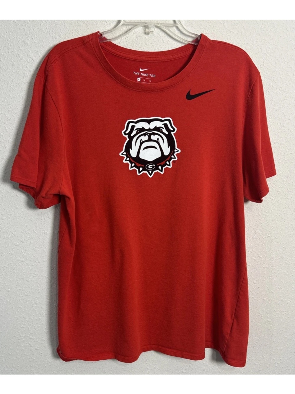 Nike Georgia Bulldogs Mascot Red T-Shirt Men’s XL Athletic Cut UGA NCAA Football